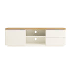 Agnes Curved Edge 150cm Wide TV Unit, White