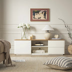 Agnes Curved Edge 150cm Wide TV Unit, White