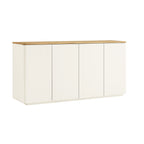 Agnes Curved Edge 150cm Wide Sideboard, White