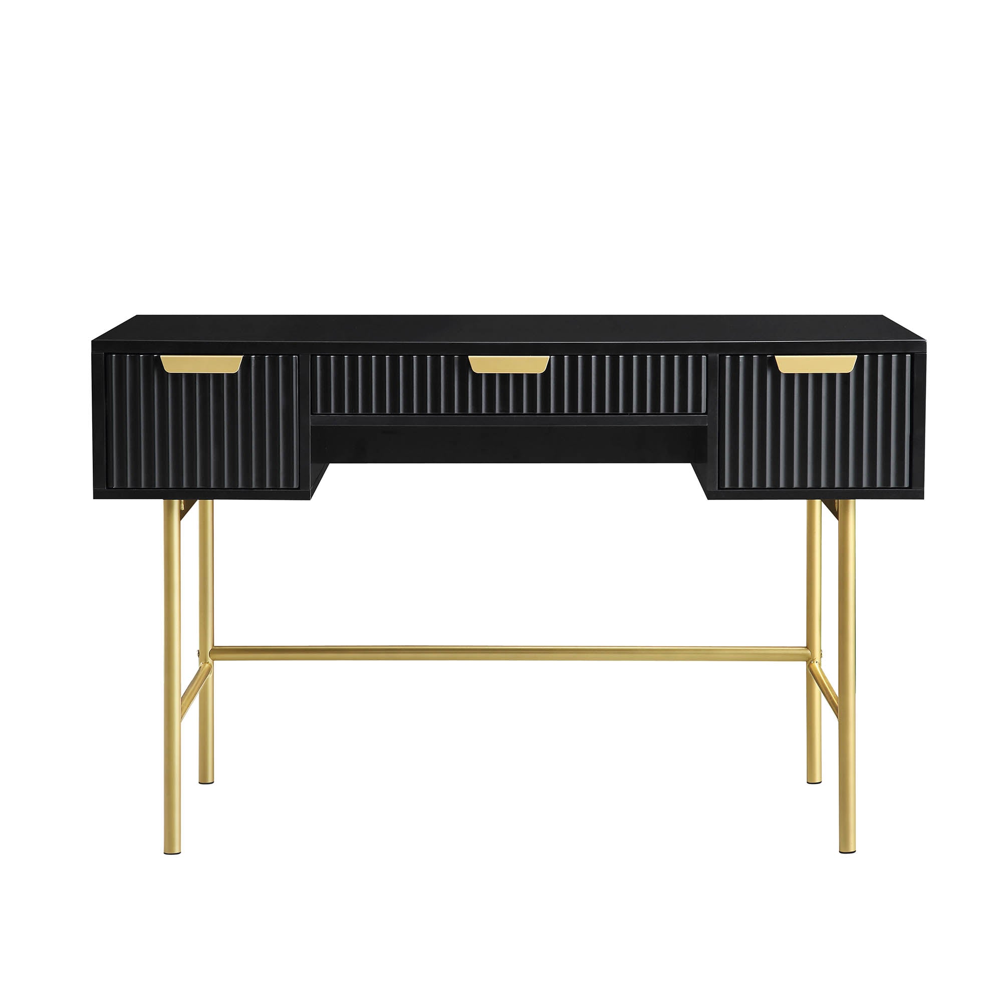 Richmond Ridged Dressing Table, Matte Black