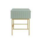 Richmond Ridged Dressing Table, Matte Sage Green
