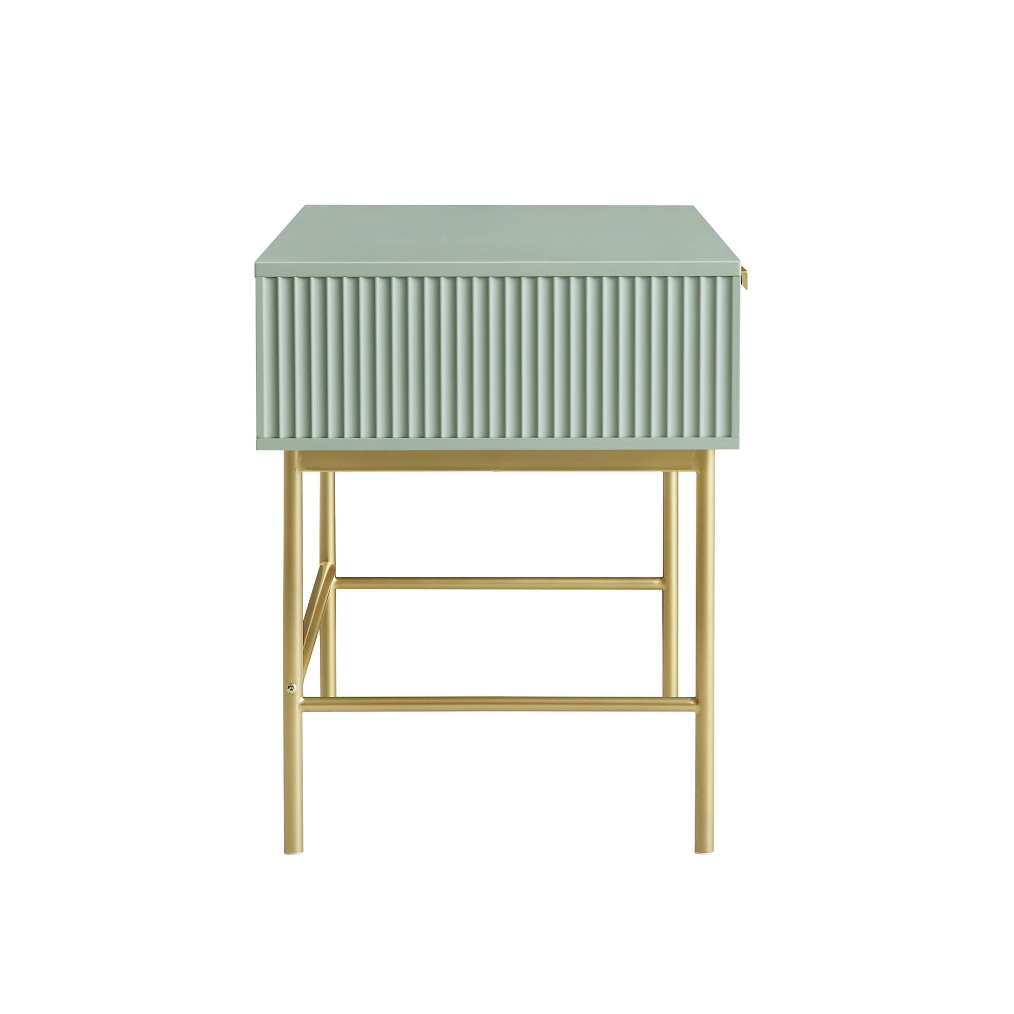 Richmond Ridged Dressing Table, Matte Sage Green