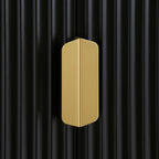 Richmond Ridged Tall Bookcase with Doors, Matte Black