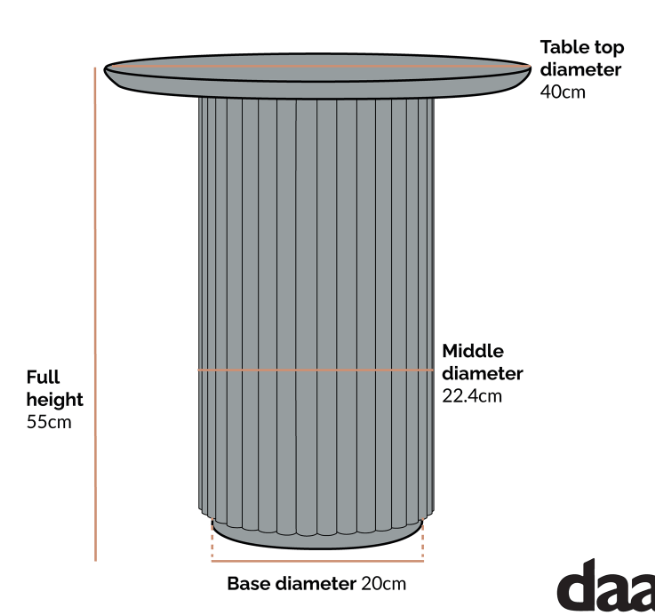 Maru Oak Round Side Table, Oak