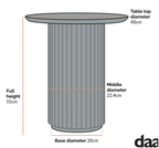 Maru Oak Round Side Table, Oak