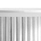 Maru Oak Round Side Table, Washed White