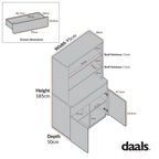 Agnes Curved Edge Dresser, Natural