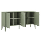 Henley Scalloped Edge 150cm Wide Sideboard, Sage Green