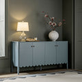 Henley Scalloped Edge 150cm Wide Sideboard, Blue Spruce