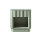 Maru 1-Drawer Bedside Table, Sage Green