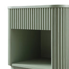 Maru 1-Drawer Bedside Table, Sage Green