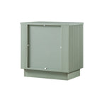 Maru 2-Drawer Bedside Table, Sage Green