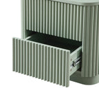 Maru 2-Drawer Bedside Table, Sage Green