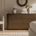 Maru Chest of 6 Drawers, Silver Oak