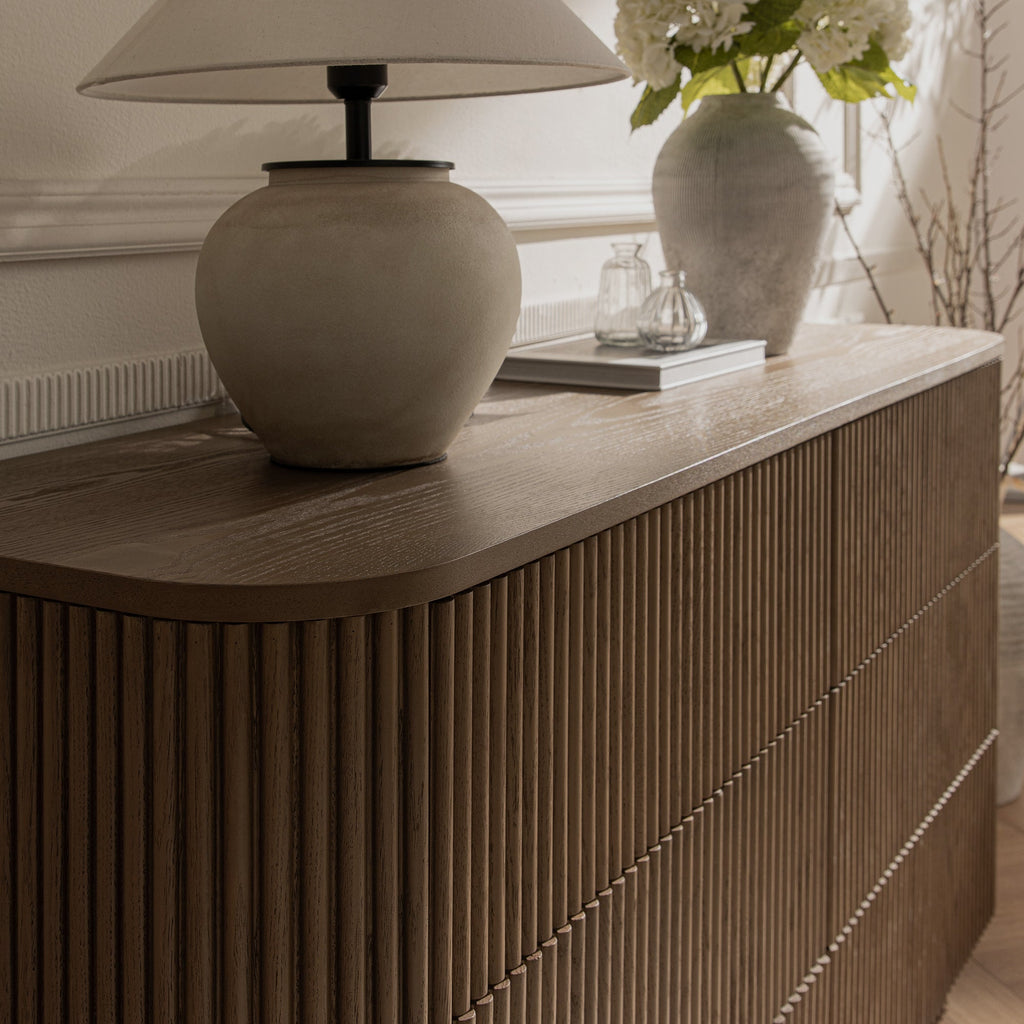 Maru Chest of 6 Drawers, Silver Oak