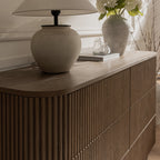 Maru Chest of 6 Drawers, Silver Oak