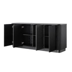Maru Large 4-Door Sideboard, Black