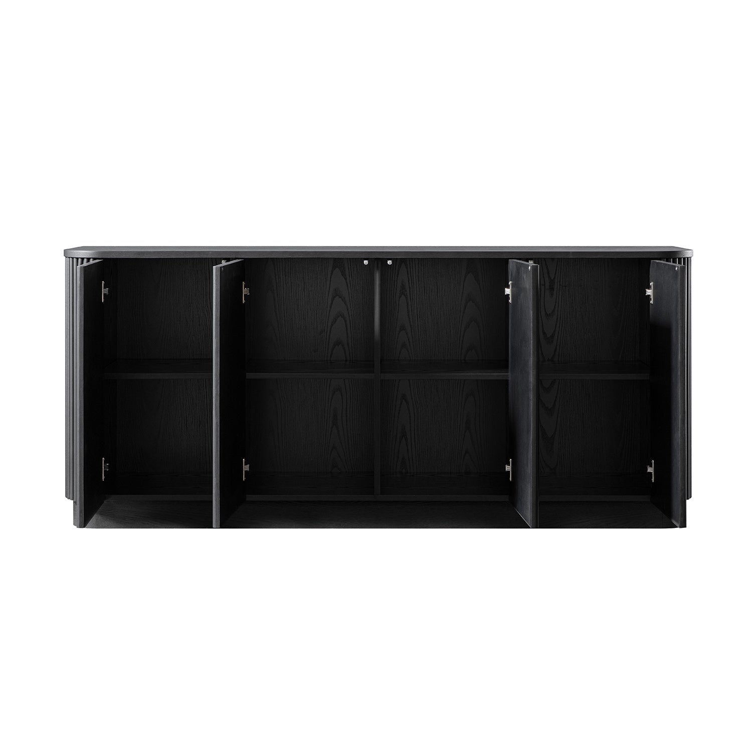Maru Large 4-Door Sideboard, Black