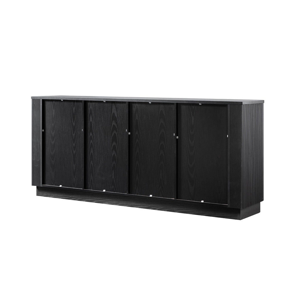 Maru Large 4-Door Sideboard, Black