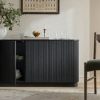 Maru Large 4-Door Sideboard, Black