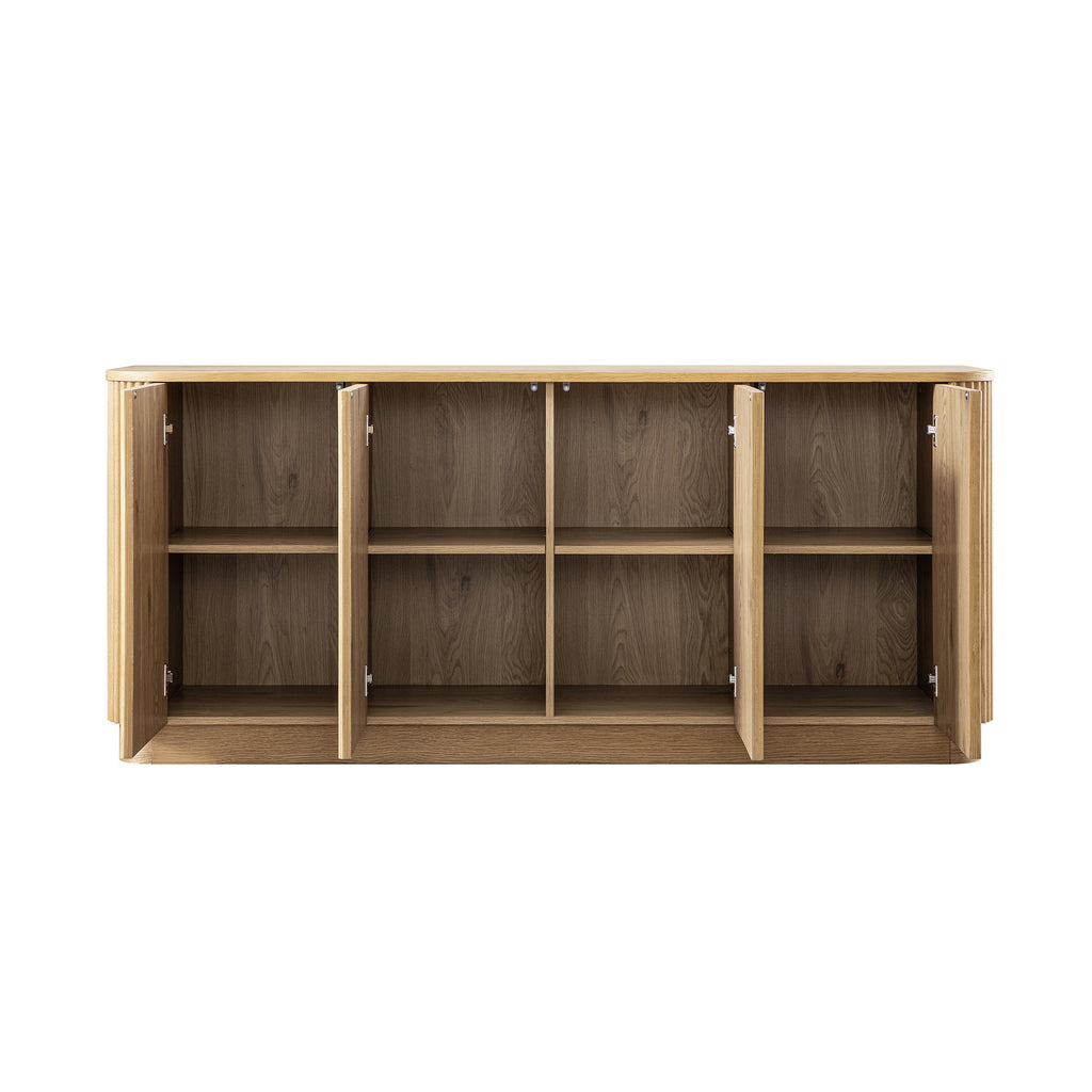 Maru Large 4-Door Sideboard, Oak