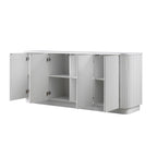 Maru Large 4-Door Sideboard, Washed White