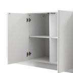 Maru Large 4-Door Sideboard, Washed White