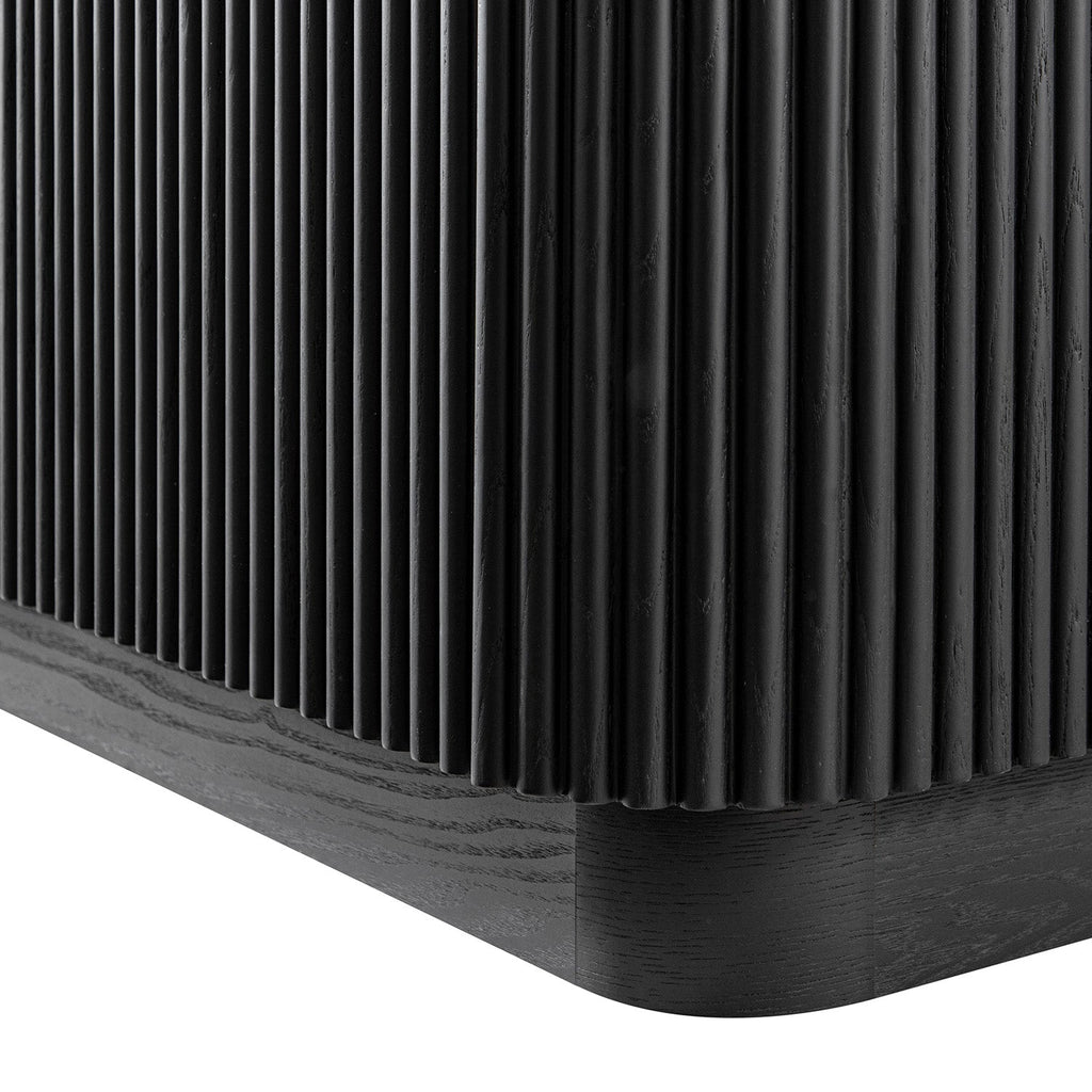 Maru Large 2-Door Sideboard with Drawers, Black