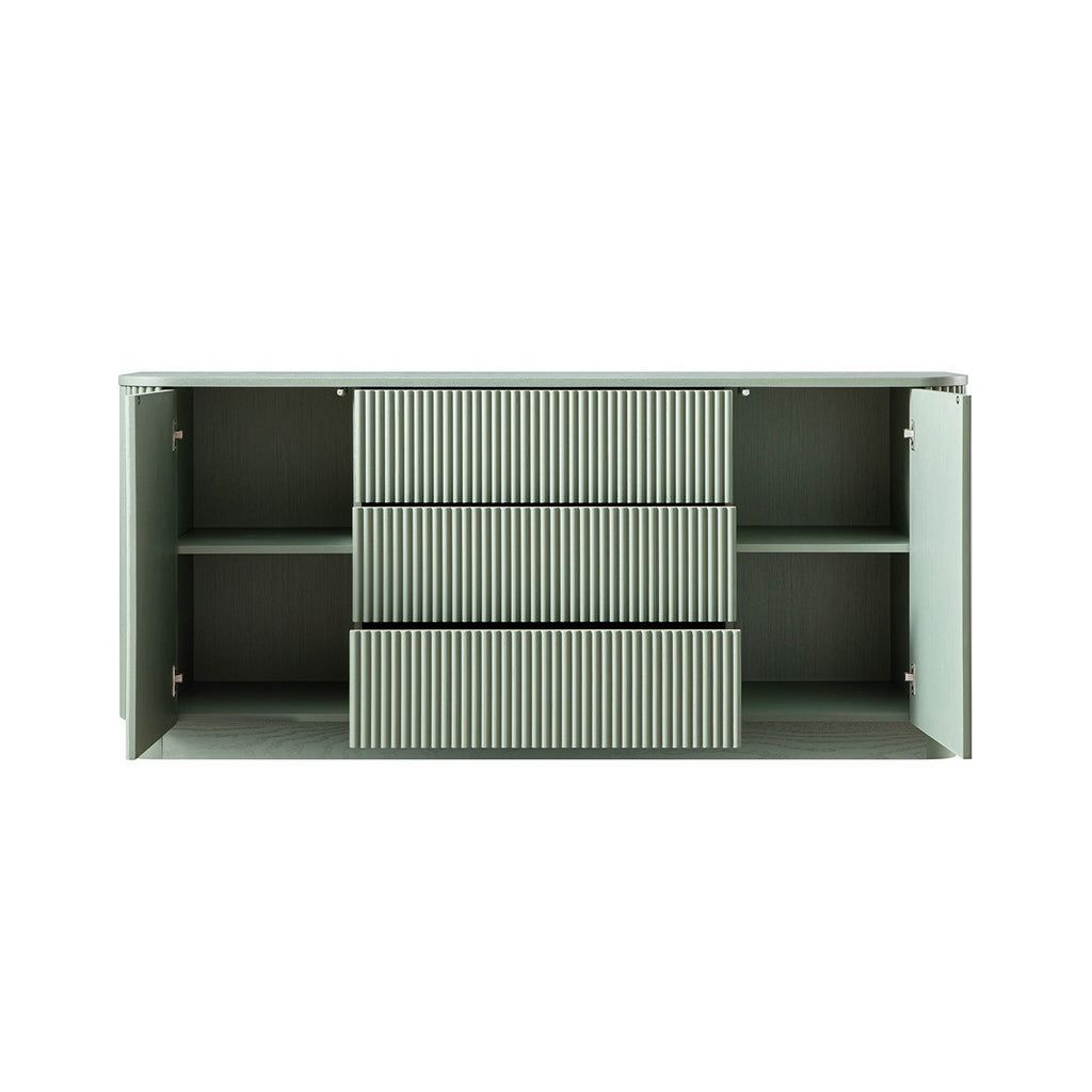 Maru Large 2-Door Sideboard with Drawers, Sage Green