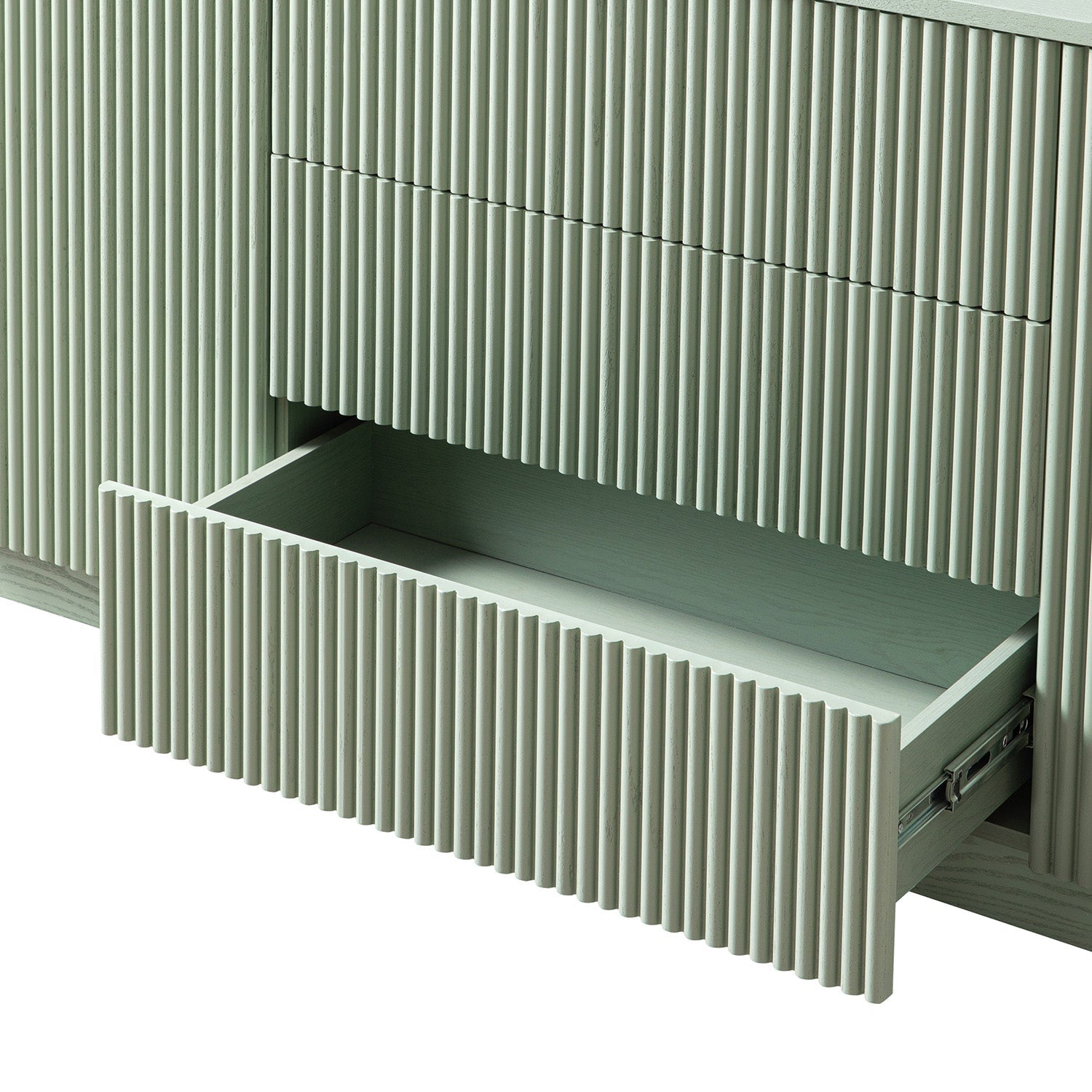 Maru Large 2-Door Sideboard with Drawers, Sage Green