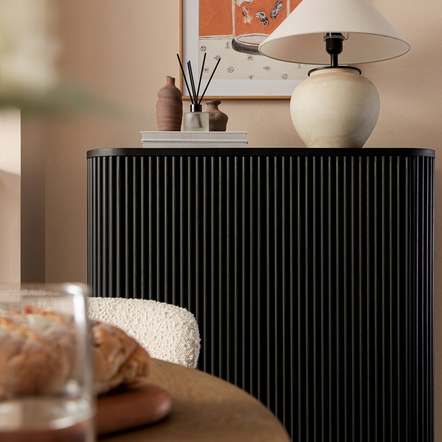 Maru Tall Cabinet, Black