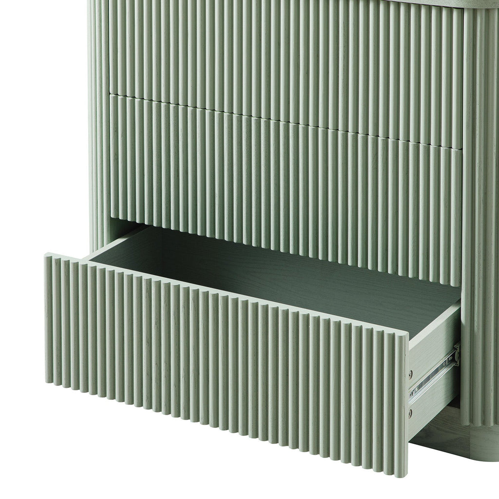 Maru Chest of 3 Drawers, Sage Green