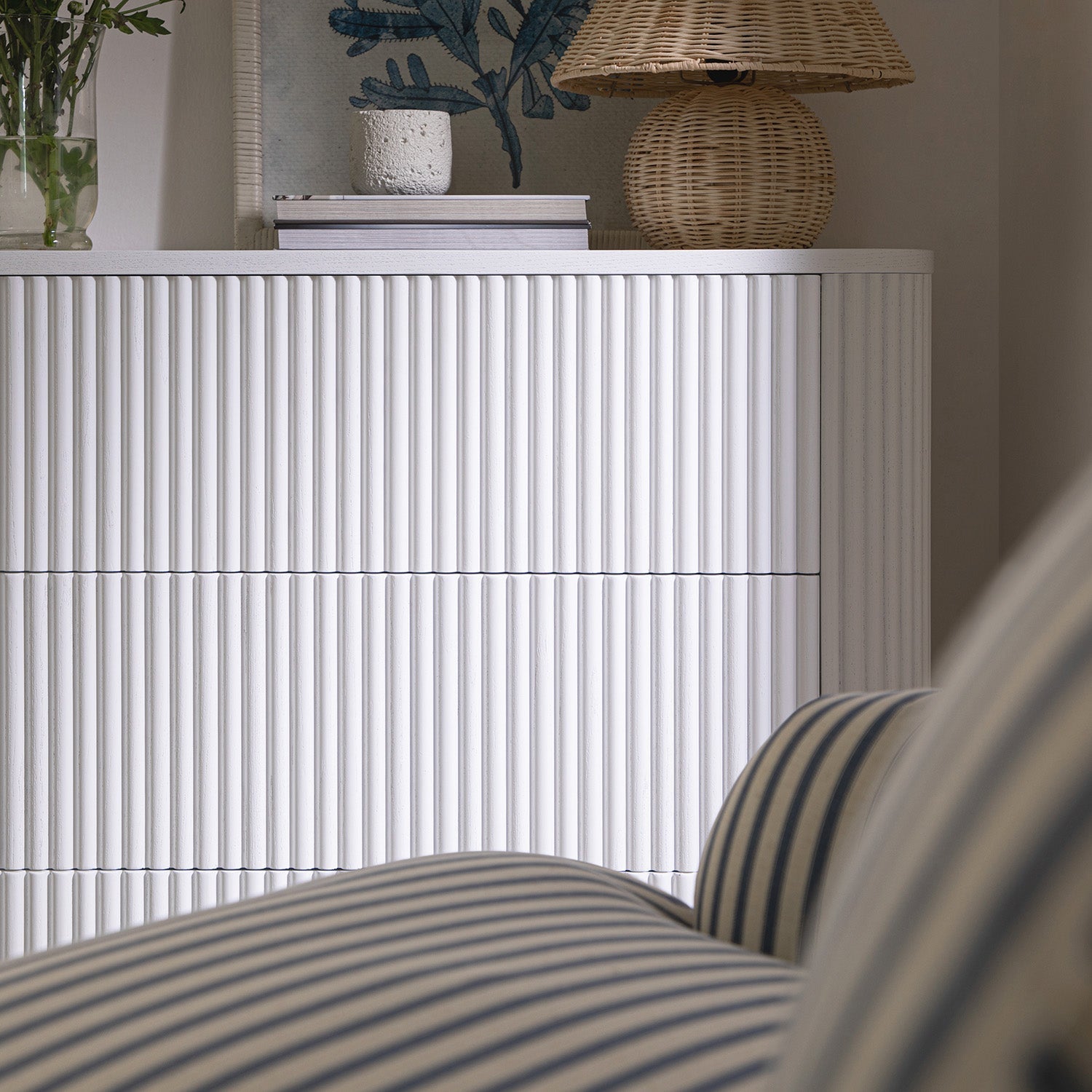 Maru Chest of 3 Drawers, Washed White