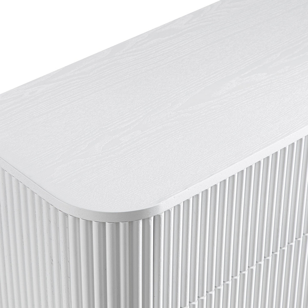 Maru Chest of 5 Drawers, Washed White