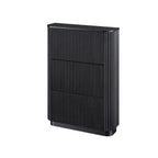 Maru 3-Door Shoe Storage Cabinet, Black