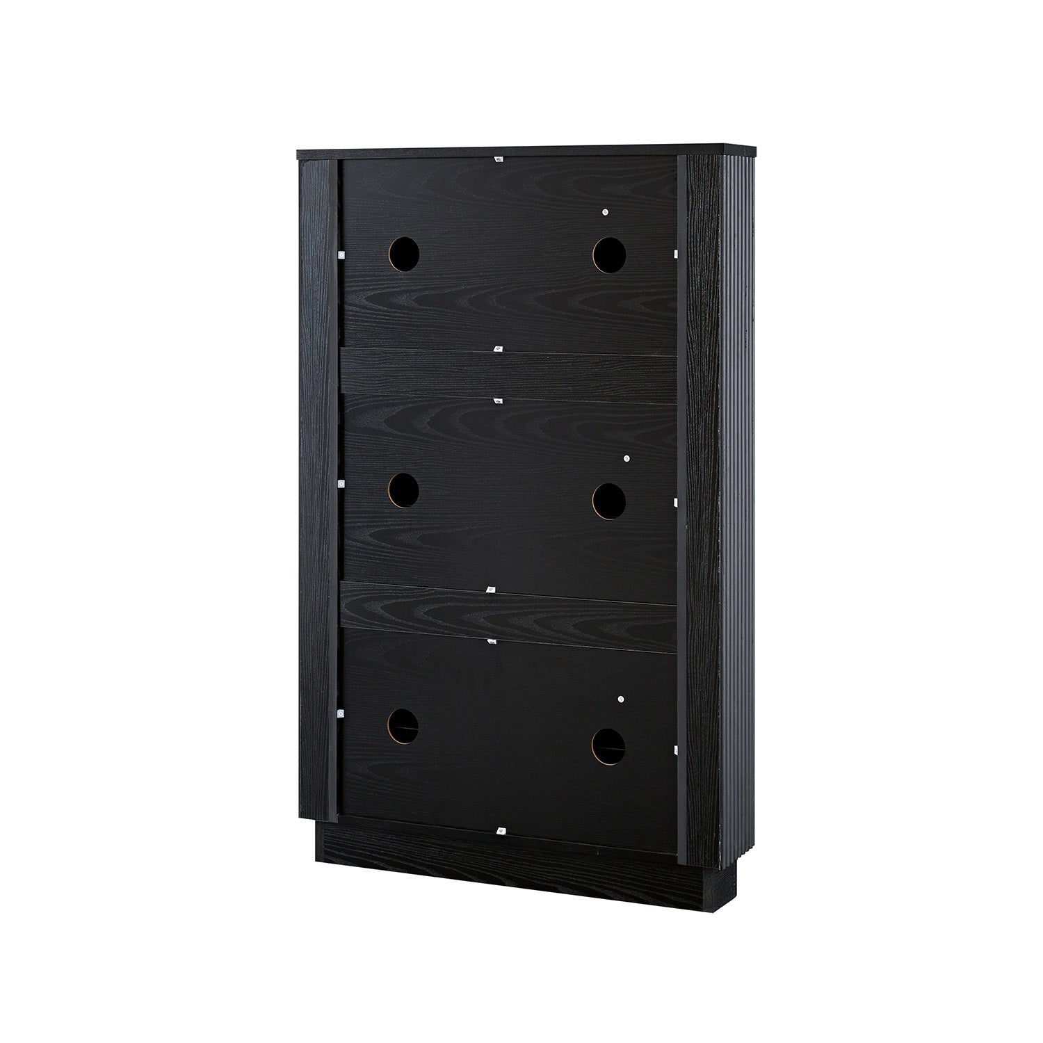 Maru 3-Door Shoe Storage Cabinet, Black