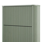 Maru 3-Door Shoe Storage Cabinet, Sage Green