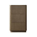 Maru 3-Door Shoe Storage Cabinet, Silver Oak