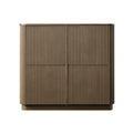 Maru 4-Door Shoe Storage Cabinet, Silver Oak
