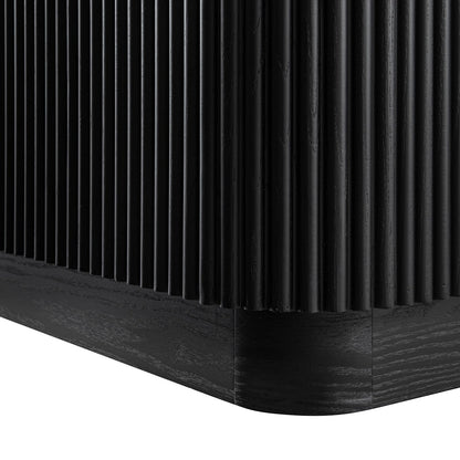 Maru 200cm Wide TV Unit with Drawers, Black