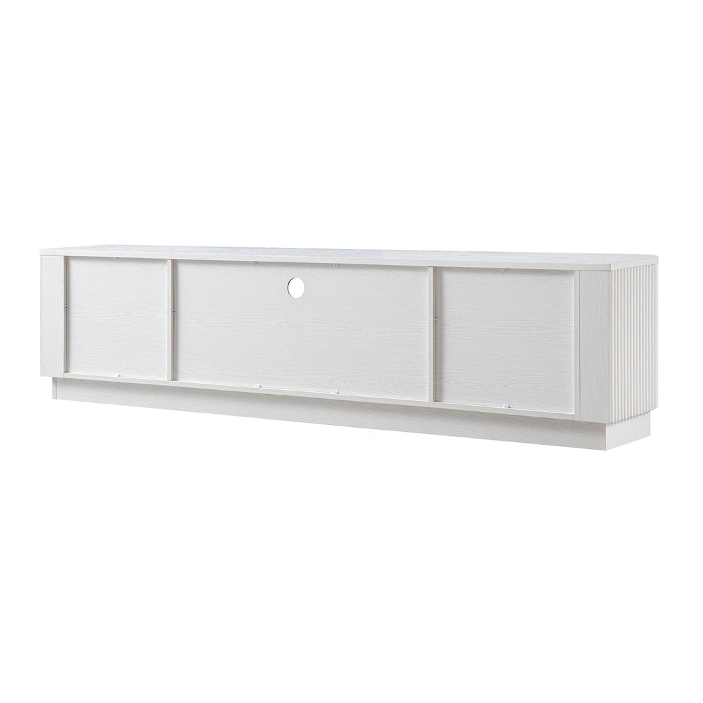 Maru 200cm Wide TV Unit with Drawers, Washed White