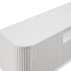 Maru 200cm Wide TV Unit with Drawers, Washed White