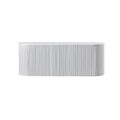Maru Storage Ottoman Bench, Washed White