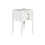 Radford 2 Drawer Bedside Table - White