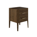 Abberley 2 Drawer Bedside Table - Brown