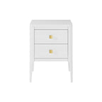 Abberley 2 Drawer Bedside Table - White
