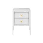 Abberley 2 Drawer Bedside Table - White