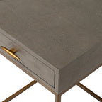 Hampton Bedside - Grey Shagreen