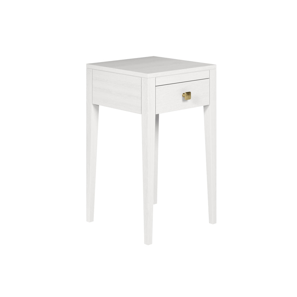 Radford 1 Drawer Bedside Table - White