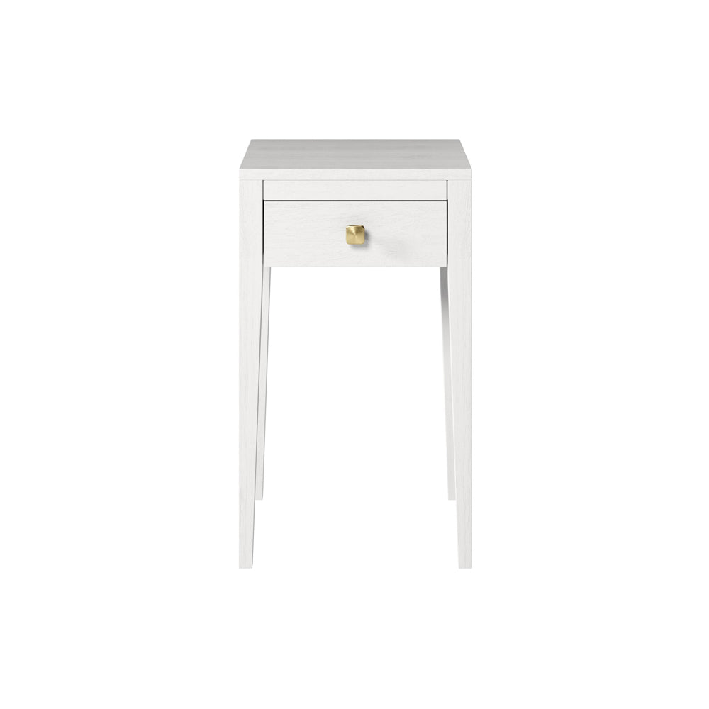 Radford 1 Drawer Bedside Table - White